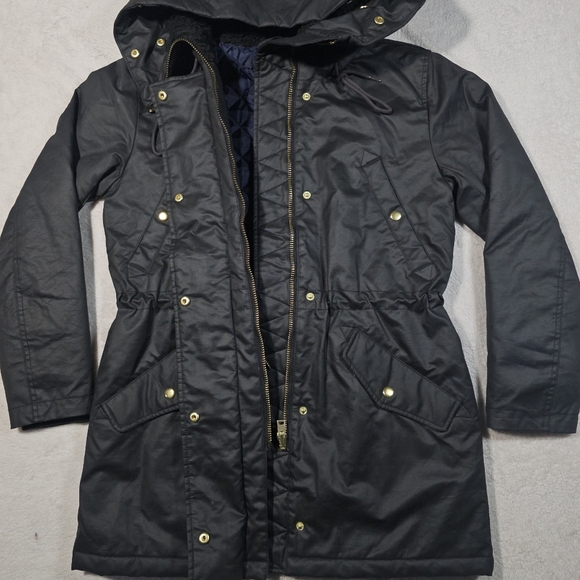 J. Crew Black Utility Hooded Jacket - Picture 9 of 13